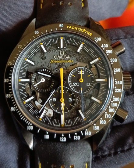 Omega Speedmaster Dark Side of the Moon "Apollo 8" 44.25MM Skeleton Dial Rubber Strap (311.92.44.30.01.001)