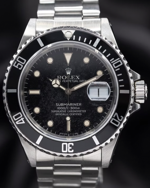 1989 Rolex Submariner Date 40MM Black Dial Oyster Bracelet (16610)