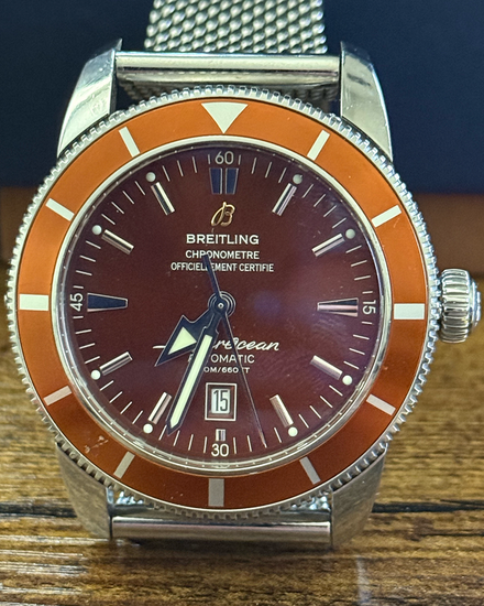 Breitling Superocean Heritage 46MM Bronze Dial Steel Bracelet (A17320)