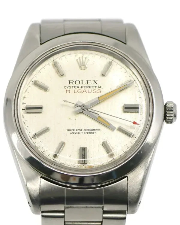 Rolex Milgauss 37MM Silver Dial Oyster Bracelet (1019)