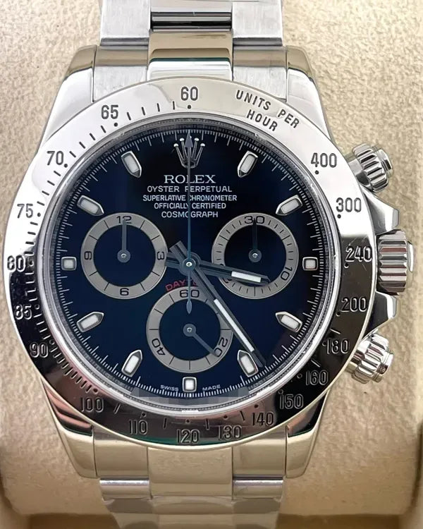 2009 Rolex Cosmograph Daytona 40MM Black Dial Oyster Bracelet (116520)