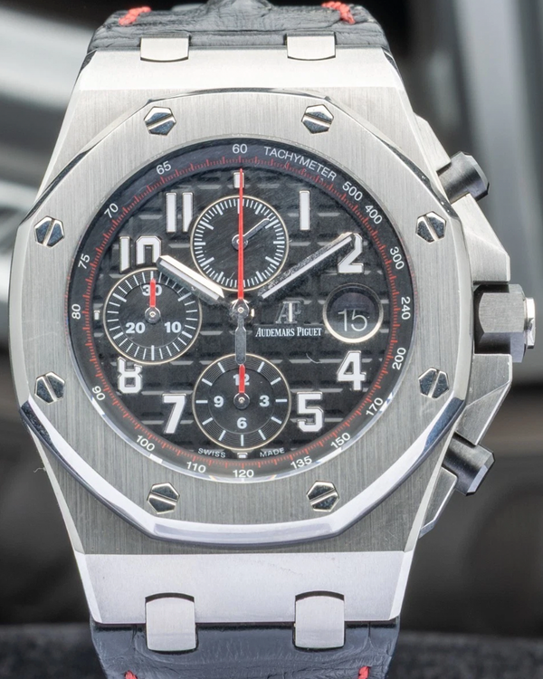 2016 Audemars Piguet Royal Oak Offshore "Vampire" 42MM Black Dial Leather Strap (26470ST.OO.A101CR.01)