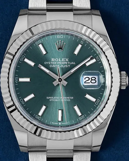2025 Rolex Datejust 41MM Green Dial Oyster Bracelet (126334)