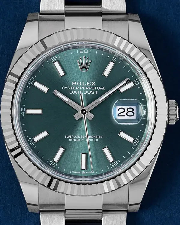 2025 Rolex Datejust 41MM Green Dial Oyster Bracelet (126334)
