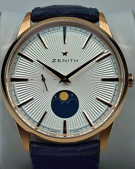 2023 Zenith Elite Moonphase 40.5MM Silver Dial Leather Strap (18.3100.692/01.C922)