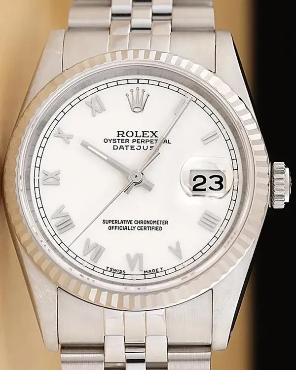Rolex Datejust 36MM White Dial Jubilee Bracelet (16234)