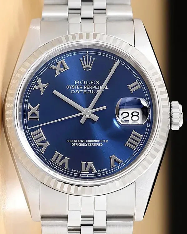 Rolex Datejust 36MM Blue Dial Jubilee Bracelet (16234)