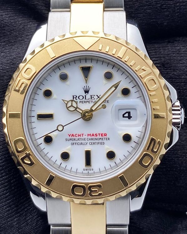 Rolex Yacht-Master 29MM White Dial Two-Tone Oyster Bracelet (69623)