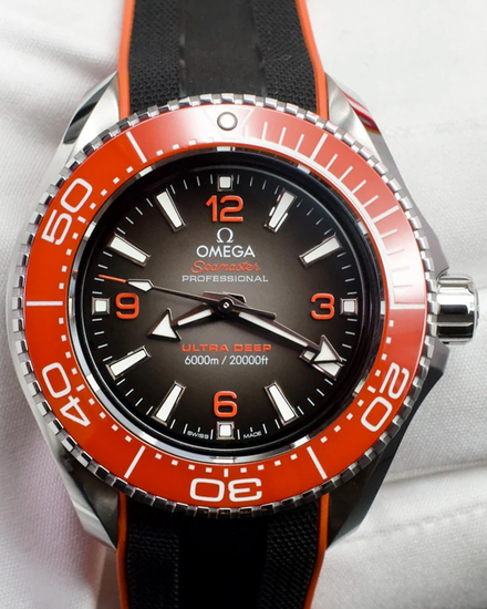 2025 Omega Seamaster Planet Ocean 6000M "Ultra Deep" 45.5MM Grey Dial Rubber Strap (215.32.46.21.06.001)