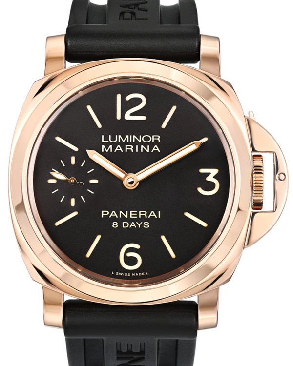 2015 Panerai Luminor Marina 8 Days L.E. 44MM Brown Dial Rubber Strap (PAM00511)