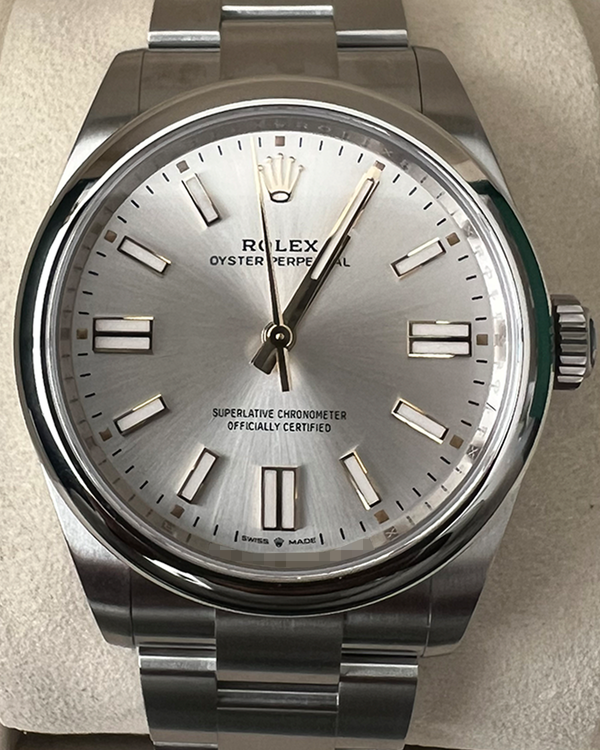 2025 Rolex Oyster Perpetual 41MM Silver Dial Oyster Bracelet (134300)