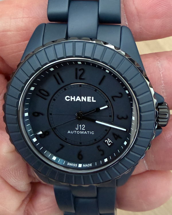 2025 Chanel J12 38MM Blue Dial Ceramic Bracelet (H9632)