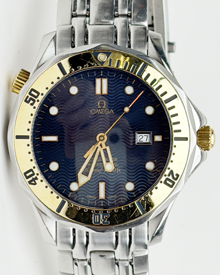 No Reserve - Omega Seamaster Diver 300M 41MM Quartz Blue Dial Steel Bracelet (2442.80)