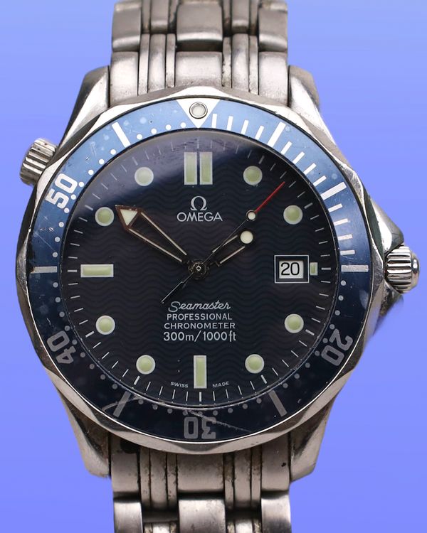 1996 Omega Seamaster Diver 300M 41MM Blue Dial Steel Bracelet (2531.80.00)