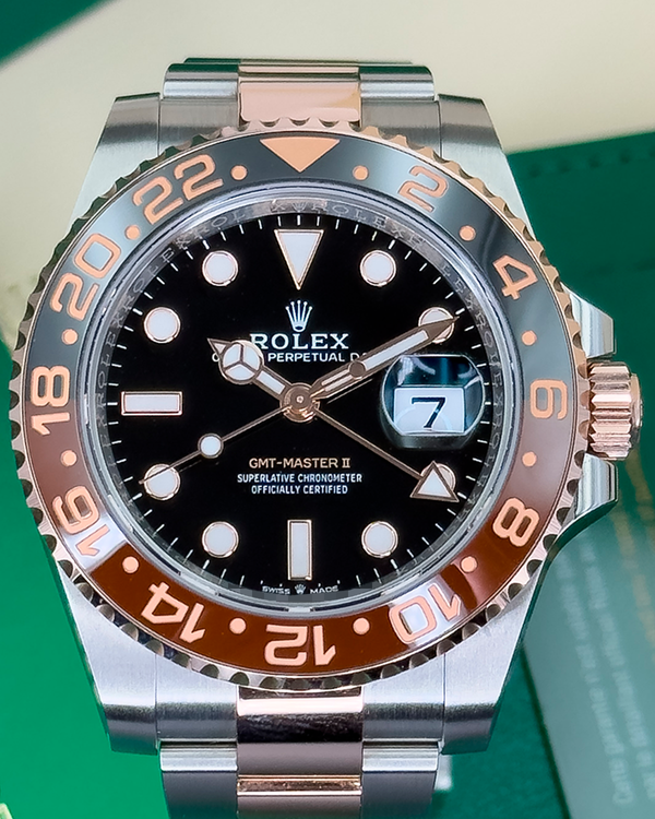 2023 Rolex GMT-Master II "Root Beer" 40MM Black Dial Two-Tone Oyster Bracelet (126711CHNR)