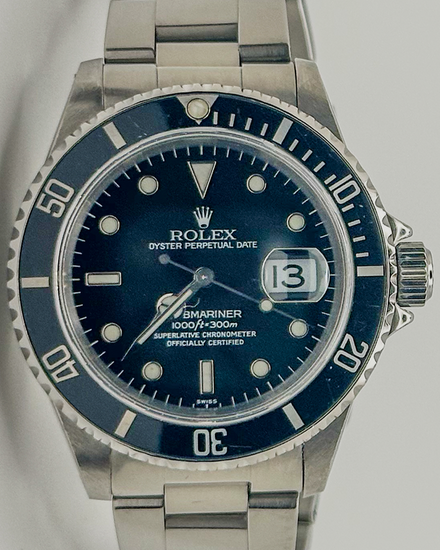 Rolex Submariner Date 40MM Black Dial Oyster Bracelet (16610)