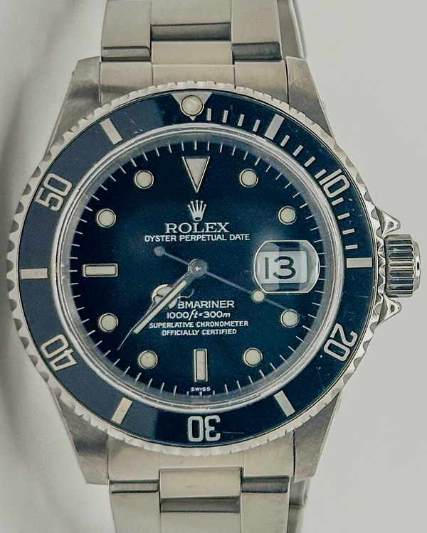 Rolex Submariner Date 40MM Black Dial Oyster Bracelet (16610)