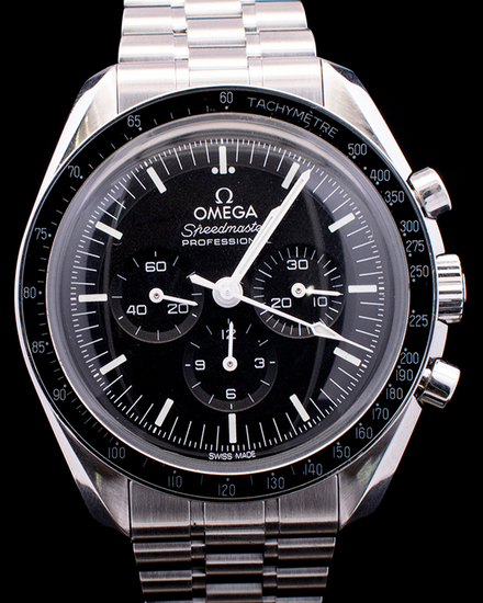 2021 Omega Speedmaster Professional Moonwatch 40MM Black Dial Steel Bracelet (310.30.42.50.01.001)