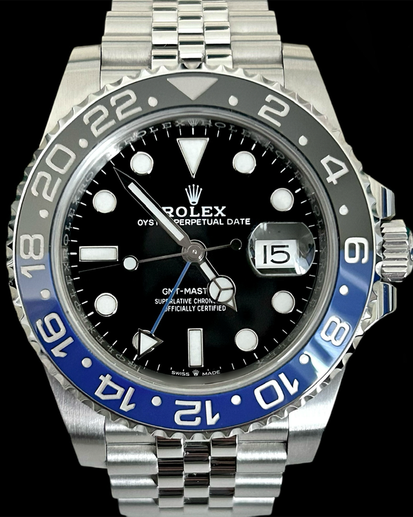 No Reserve - 2019 Rolex GMT-Master II "Batgirl" 40MM Black Dial Jubilee Bracelet (126710BLNR)