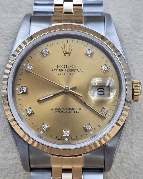 1994 Rolex Datejust 36MM Champagne Dial Two-Tone Jubilee Bracelet (16233)