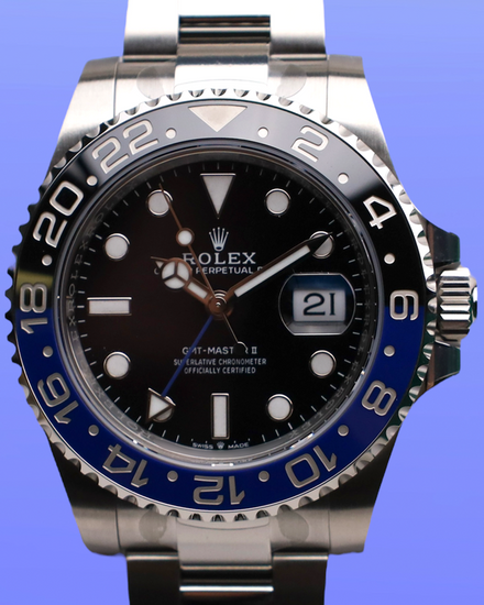 2025 Rolex GMT-Master II "Batman" 40MM Black Dial Oyster Bracelet (126710BLNR)