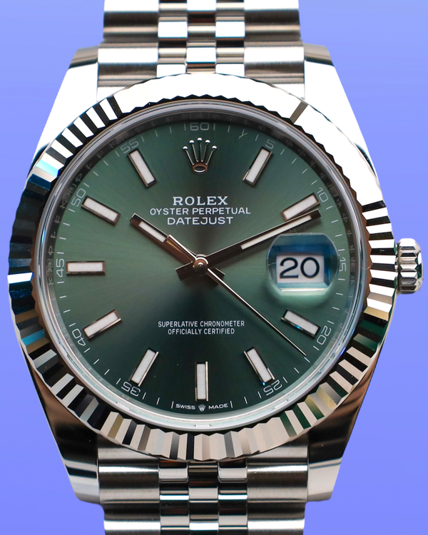 2025 Rolex Datejust 41MM Green Dial Jubilee Bracelet (126334)