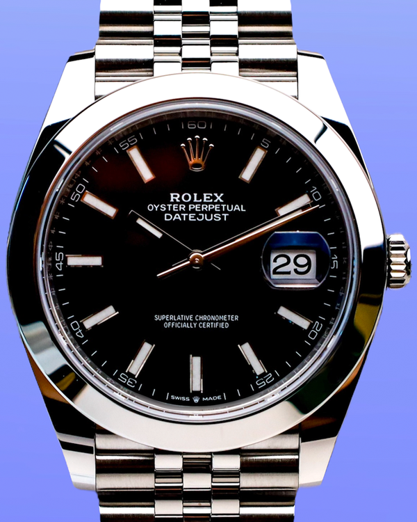 2025 Rolex Datejust 41MM Black Dial Jubilee Bracelet (126300)