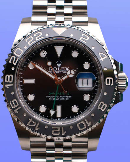 2025 Rolex GMT-Master II "Bruce Wayne" 40MM Black Dial Jubilee Bracelet (126710GRNR)