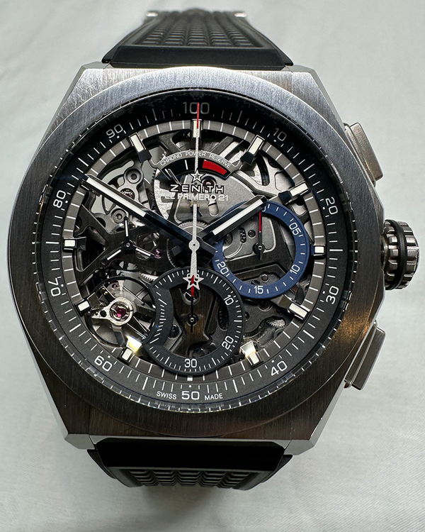 2018 Zenith Defy El Primero 21 44MM Skeleton Dial Rubber Strap (95.9000.9004/78.R782)