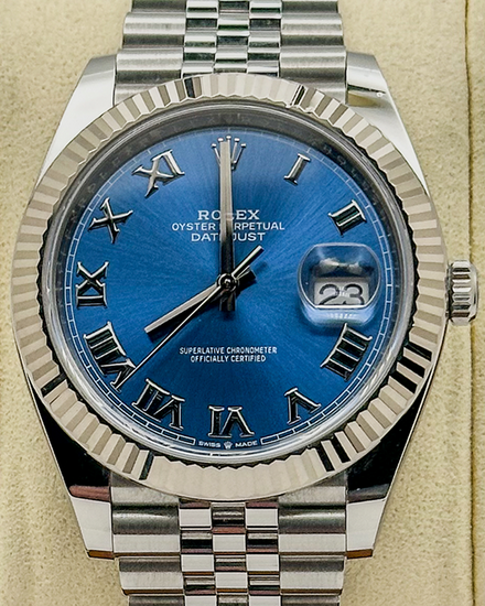 2019 Rolex Datejust 41MM Blue Dial Jubilee Bracelet (126334)
