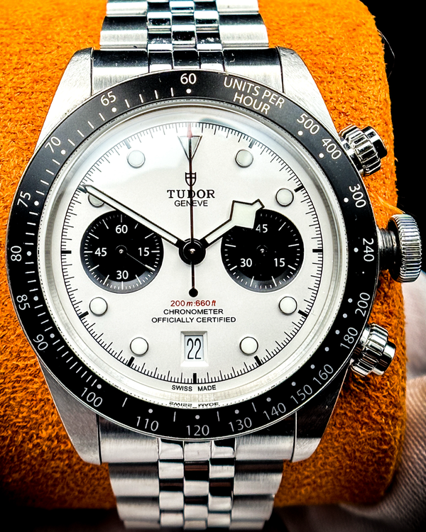 2022 Tudor Black Bay Chrono "Panda" 41MM White Dial Steel Bracelet (79360n-0006)