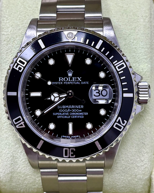 Rolex Submariner Date 40MM Black Dial Oyster Bracelet (16610)