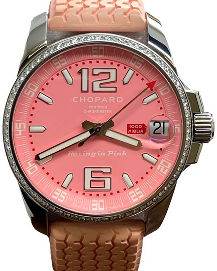 Chopard Mille Miglia Gran Turismo XL "Racing in Pink" L.E. 44MM Pink Dial Rubber Strap (178997-3001)