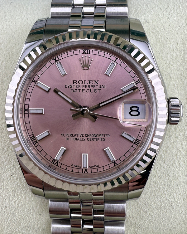 2018 Rolex Datejust 31MM Pink Dial Jubilee Bracelet (178274)