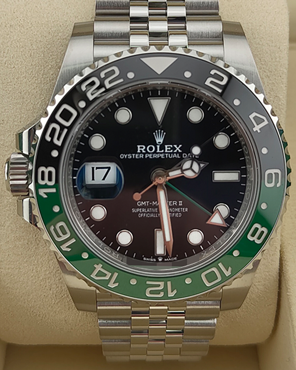 2025 Rolex GMT-Master II "Sprite" 40MM Black Dial Jubilee Bracelet (126720VTNR)