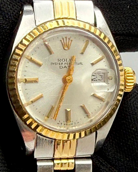 1979 Rolex Lady-Datejust 26MM Silver Dial Two-Tone Jubilee Bracelet (6917)