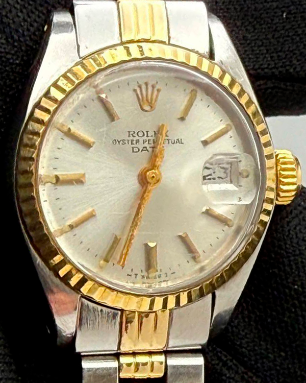 1979 Rolex Lady-Datejust 26MM Silver Dial Two-Tone Jubilee Bracelet (6917)