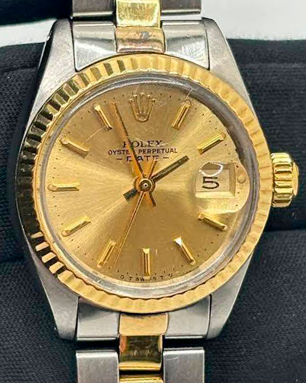 1976 Rolex Lady-Datejust 26MM Champagne Dial Two-Tone Oyster Bracelet (6917)
