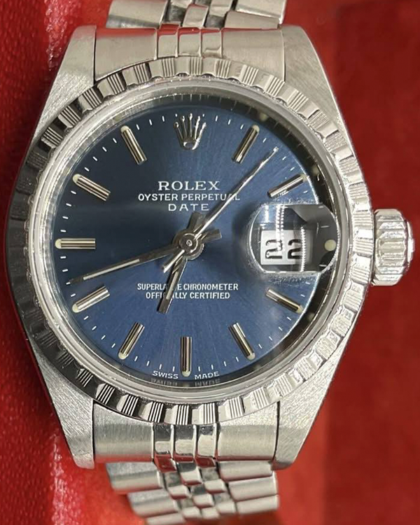 2000 Rolex Oyster Perpetual 26MM Blue Dial Jubilee Bracelet (79240)