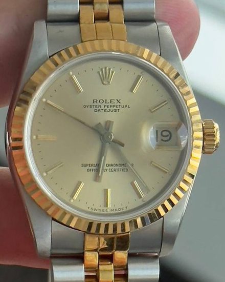 1988 Rolex Datejust 31MM Champagne Dial Two-Tone Jubilee Bracelet (68273)