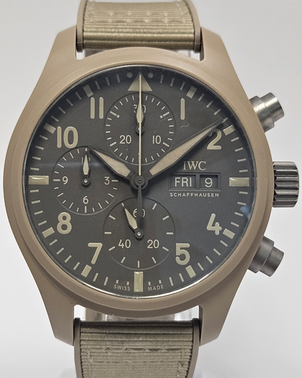 2024 IWC Schaffhausen Pilot Top Gun "Mojave Desert" 41MM Brown Dial Textile Strap (IW389402)
