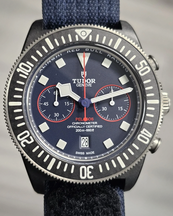 2024 Tudor Pelagos FXD Chrono "Alinghi Red Bull Racing Edition" 43MM Blue Dial Textile Strap (25807KN)