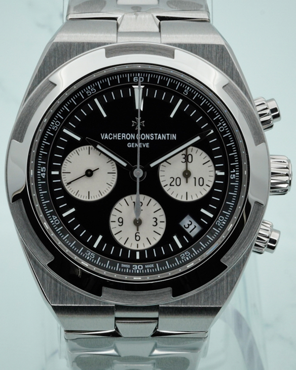 2020 Vacheron Constantin Overseas Chronograph "Panda" 42.5MM Black Dial Steel Bracelet (5500V/110A-B481)