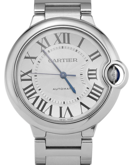 Cartier Ballon Bleu 36MM Silver Dial Steel Bracelet (W6920046)