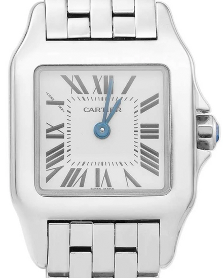 Cartier Santos Demoiselle 20MM Quartz Silver Dial Steel Bracelet (W25064Z5)