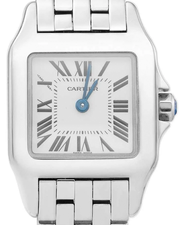 Cartier Santos Demoiselle 20MM Quartz Silver Dial Steel Bracelet (W25064Z5)