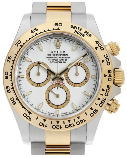 2025 Rolex Cosmograph Daytona 40MM White Dial Two-Tone Oyster Bracelet (126503)