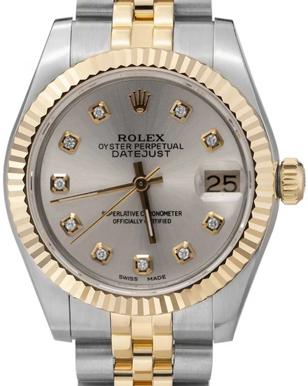 Rolex Datejust 31MM Aftermarket Silver Dial Two-Tone Jubilee Bracelet (68273)