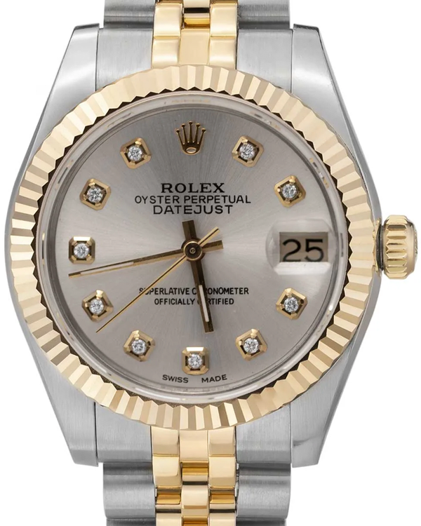 Rolex Datejust 31MM Aftermarket Silver Dial Two-Tone Jubilee Bracelet (68273)
