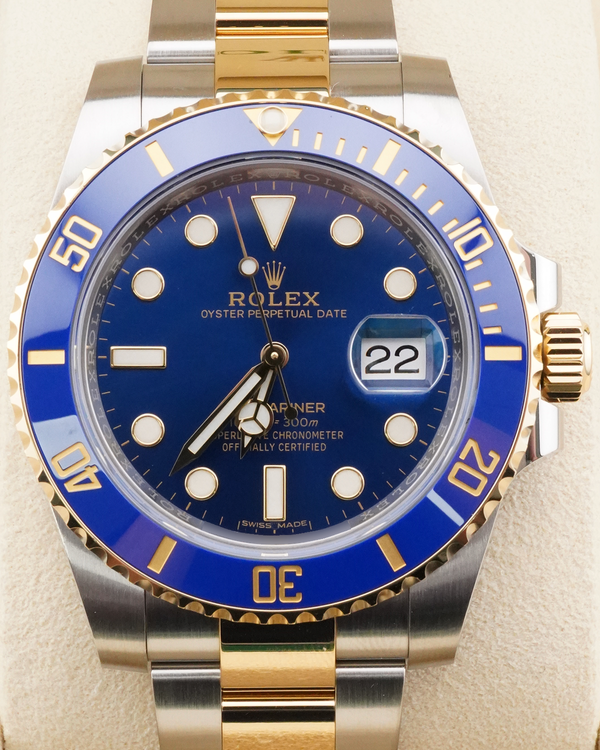 2018 Rolex Submariner "Bluesy" 40MM Blue Dial Two-Tone Oyster Bracelet (116613LB)